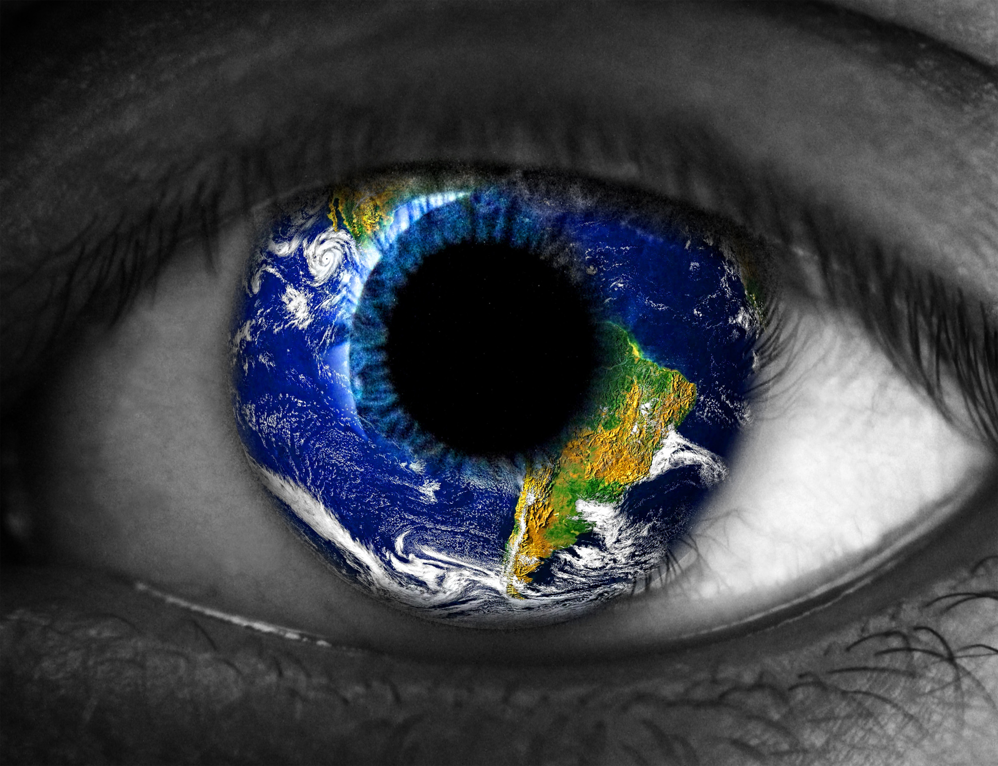 Human eye Earth